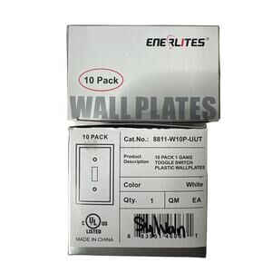 2 Pack ENERLITES Light Switch Cover Plate, Size 1-Gang Plate‎